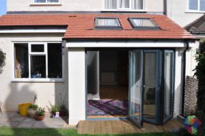 aluminium bi-folding doors great dunmow