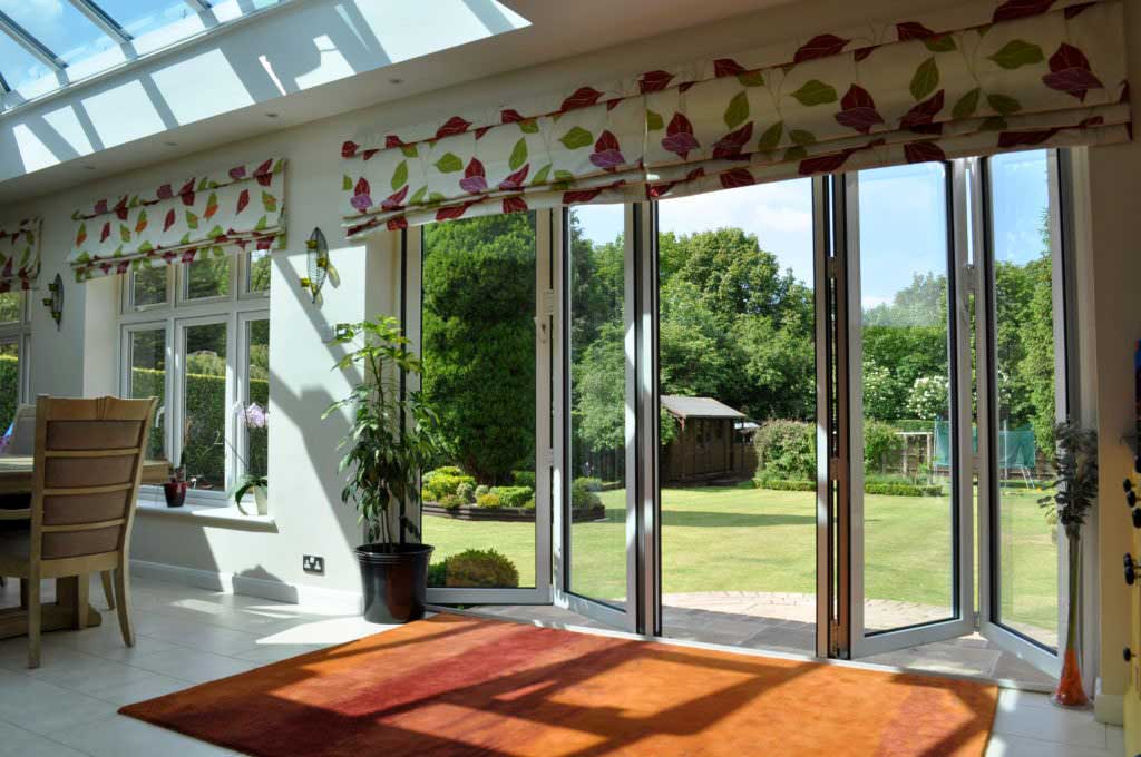 aluminium bi-folding doors Chelsmford