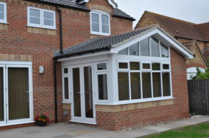 house with doors