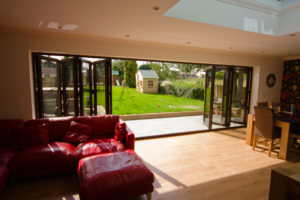 aluminium bi-folding doors great dunmow