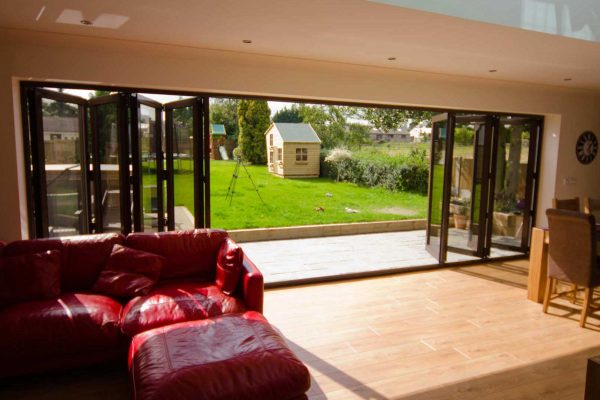 aluminium bi-folding door essex