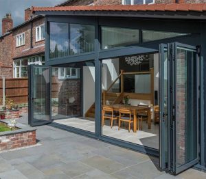 aluminium bi-fold doors cambridge modern